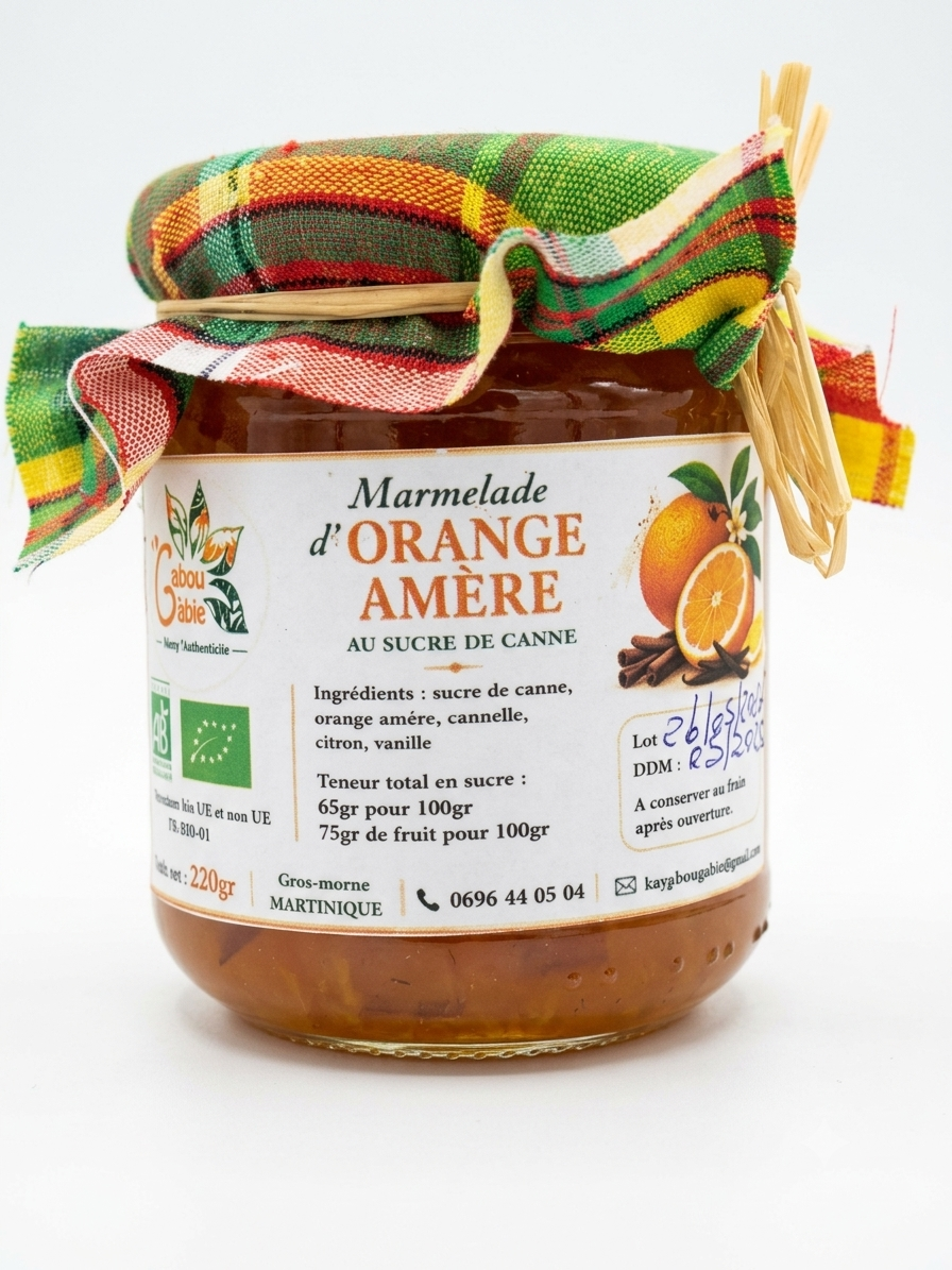 CONFITURE ORANGE AMERE BIO