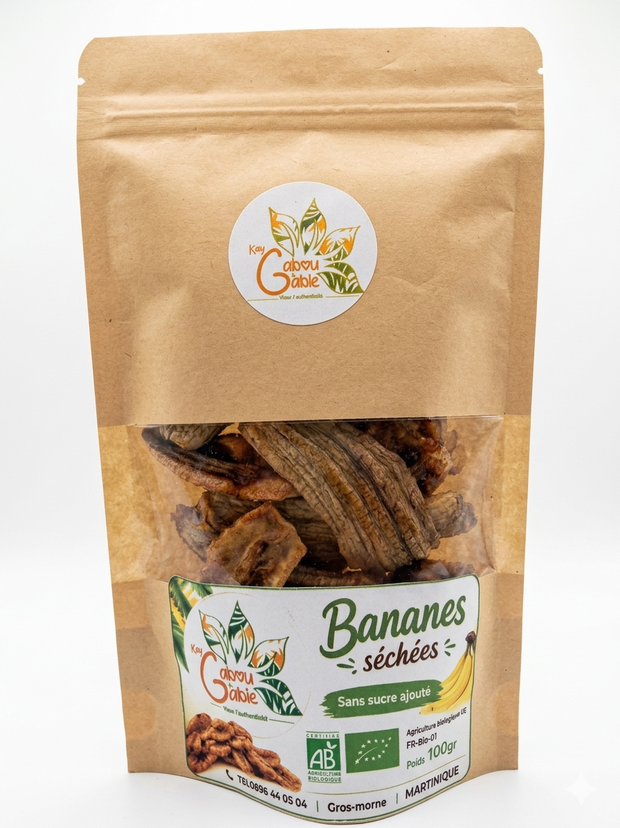 BANANES SECHEES FIGUE POMME BIO