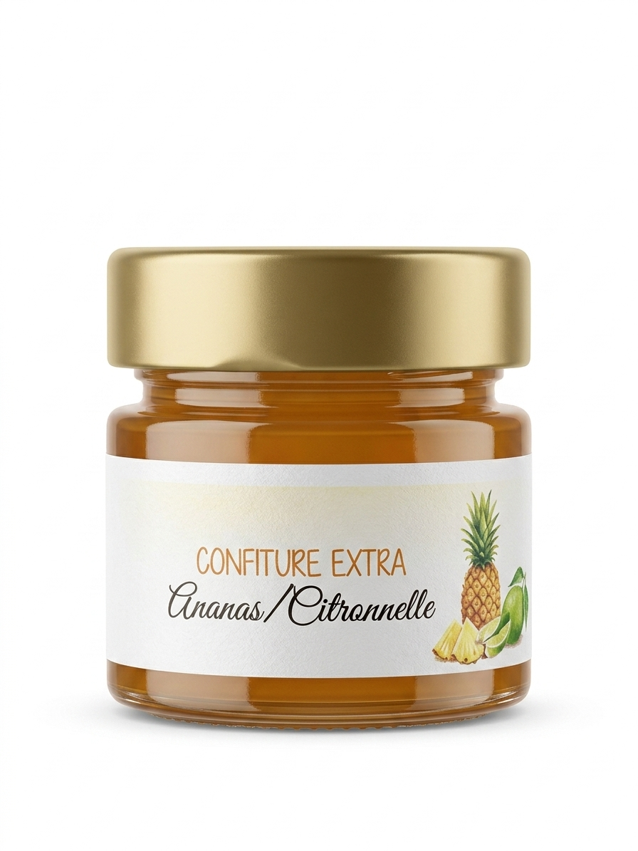 CONFITURE ANANAS CITRONELLE BIO