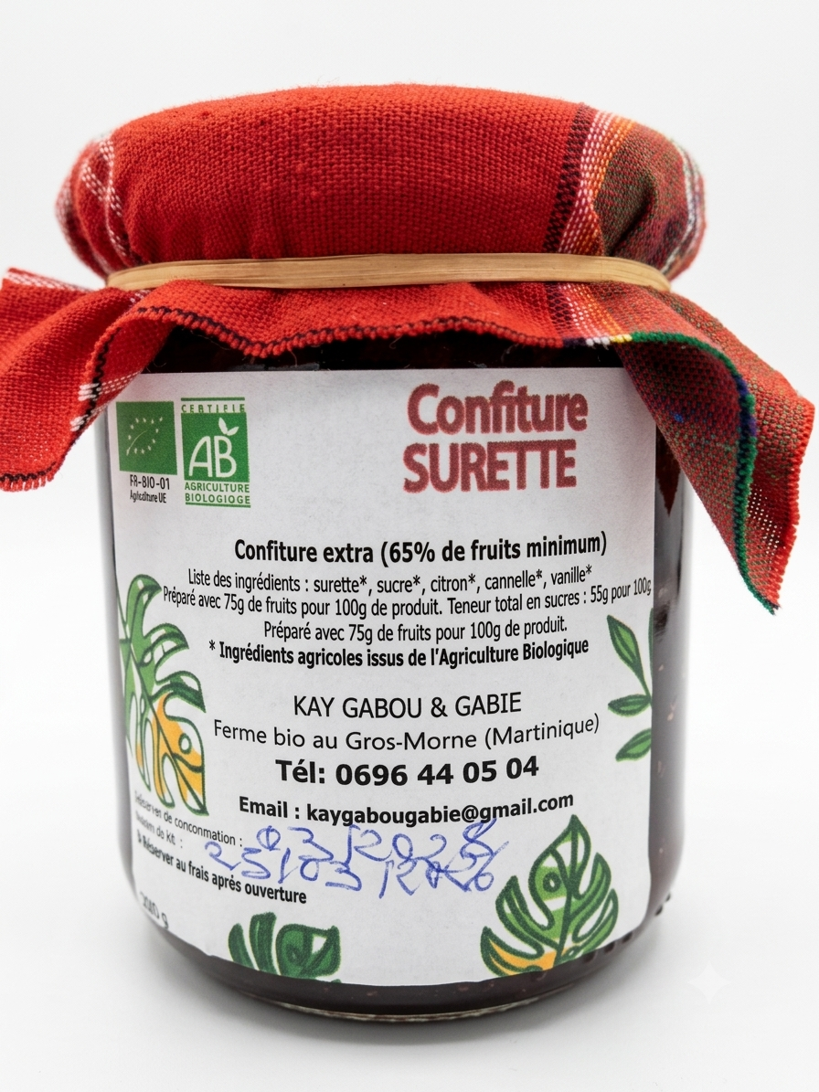 CONFITURE SURETTE BIO